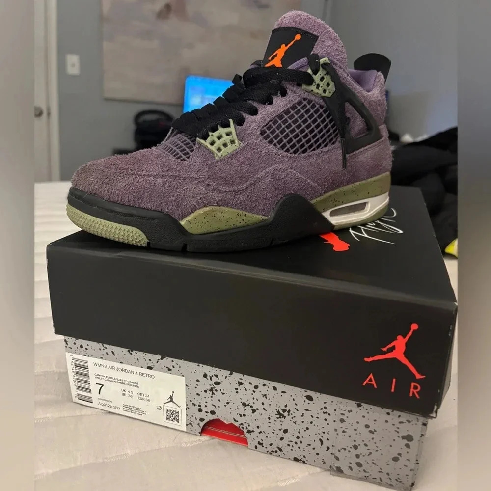 Jordan Womens Air Jordan 4 WMNS AQ9129 500 Canyon Purple - Size 7‎